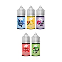 Doğal Sıvı Gıda Boyası 5x35 Gr Mavi Sarı Mor Kırmızı Yeşil