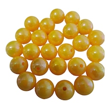 16mm Parlak Sarı Sazan Boncuk