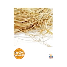 Doğal Rafya Muz Lifleri - Naturel Süsleme Malzemesi, 100 Gr İp - El Yapımı Dekorasyon Tüm Yaşlar