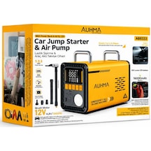 Auhma A8833 16.000mah Araç Akü Takviye Cihazı Ve Lastik Şişirme Hava Pompası