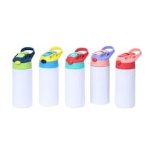 Çelik İçli Termos 360 Ml Mavi Skm008 Açık Beyaz