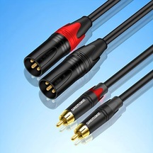 Xuweiwei Dremake Profesyonel Dual Xlr Rca Ses Kablosu 6ft Siyah
