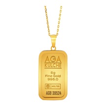 Agakulche 5 Gr Altın Külçe Kolye
