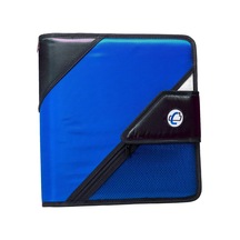 Case-it The Open Tab Velcro Açılış Bağlayıcı - 5 İnç O-halkalar - 5 Renkli Sekme Genişleyen Dosya Klasörü - Çoklu Cepler - 400 Yaprak Kapasitesi - Mavi S-826-a