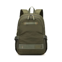 Wepower 8107 Erkekler Seyahat İşe Gidiş Dizüstü Sırt Çantası Naylon Büyük Kapasiteli Öğrenci Rahat Sırt Çantası Haki