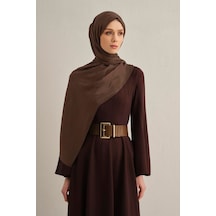 Armine Lyocell Şal - 1 - Kahve 11