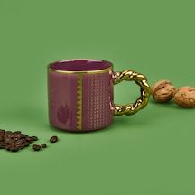Tohanaa Gold Kulplu Porselen Kupa - Asorti - 420 Ml Renkli