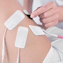 TıpTeknikMarket 5 Paket, 20 Adet Tens Elektrod Pedi 5x9 cm Extra güçlendirilmiş yapışkanlı Kumaş yüzey
