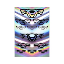 A5 Hologram Sticker 085 Tek Paket Çoklu Sticker Standart