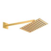 Gpd Ankastre Duş Başlığı Kare Slim Metal 25x25 Cm Altın Ads29-a