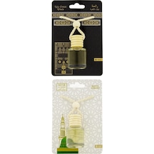 Kabe Örtüsü Kokusu ve Medine Ravza Kokusu 8 ML Araba Kokusu Cam Ş