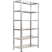 31x60x200 6 Katlı Çelik Raf Galvaniz
