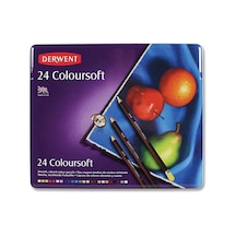 Coloursoft Kuru Boya Kalemi, 24 Renk, Teneke Kutu Diğer