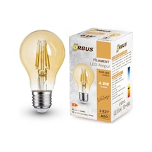 4 Adet Ampul Orbus Led Filament A60 E27 6w