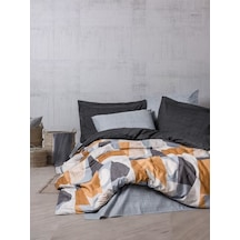 Cotton Box Modern Çift Kişilik Nevresim Takımı Giorno Gri Çok Renkli