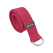Rebuwo Doğal %100 Pamuk Yoga Kemeri 184 CM Kırmızı