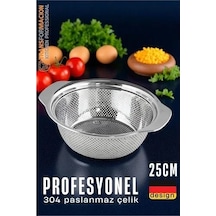 Alman Tip Kevgir - 304 Paslanmaz Çelik Profesyonel Süzgeç 25 Cm 721833 Çok Renkli
