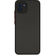 Samsung Uyumlu Galaxy A03 Kılıf Montreal Silikon Kapak Siyah\