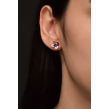 925 Ayar Gümüş Rose Kaplama Zirkon Taşlı Eylül Ayı Doğum Taşlı Frezya Çiçeği Küpe UVPTS300343-9 925 Ayar Gümüş Rose Kaplama Zirkon Taşlı Eylül Ayı Doğum Taşlı Frezya Çiçeği Küpe UVPTS300343-9