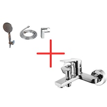 Creavit Sh150-3 Fonksiyonlu El Duşu Ve Ln2500 Luna Banyo Armatürü Krom - Parlak