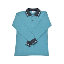 Kolej Polo Yaka Sweat Yeşil Füme Bgl-St03879 001 Yeşil