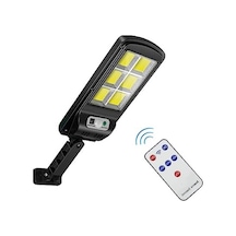 120 Led Güneş Enerjili Bahçe Aydınlatma, Uzaktan Kumanda Özelliği 10 Parça Siyah