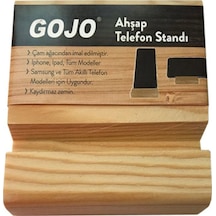 3 Adet Gojo Ahşap Telefon Standı