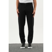Redline Arden Kışlık Kalın Slim Fit Kemerli Erkek Pantolon Siyah