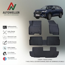 Chery Tiggo 8 Pro 2020 Sonrası 7 Koltuklu Uyumlu Havuzlu Oto Paspas Avantgarde
