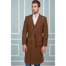Plt8382 Dewberry Erkek Palto-düz Camel Düz Camel