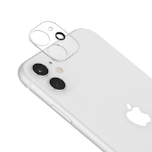 iPhone 12 Mini Kamera Lens Koruyucu 3D Cam Şeffaf Tam Kaplama