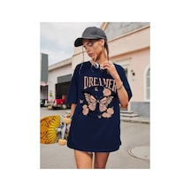 Medinenur Dreamer Baskılı Unisex Tshirt Lacivert