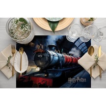 Adawall Home Hogwarts Express Kumaş Amerikan Servis 4'lü Set Çok Renkli