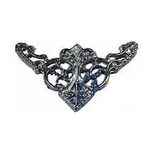 Ers Dekoratif Köşe Süsü, Köşelik - Küçük, 19x34mm, Nikel, 100 Adet