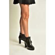 Fox Shoes Z996291509 Siyah Kalın Topuklu Kadın Bot