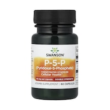 Takviye Swanson Vitamins, P-5-p, 40 Mg, 60 Capsules