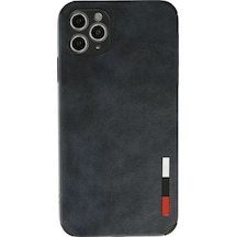 Newface Apple iPhone Uyumlu 11 Pro Max Kılıf Loop Deri Silikon - Lacivert