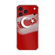 İphone 18 Pro Max Uyumlu Türkiye Harita Detaylı Türk Bayrağı Baskılı Silikon Kılıf
