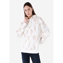 Colins Comfort Fit Kadın Beyaz Sweatshirt Cl1067318 Q1.v1 Ofw Beyaz