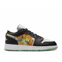 Nike Air Jordan 1 Low Tie Dye Gs Gri - Siyah - Beyaz