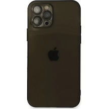 Newface Apple İphone 12 Pro Max Kılıf Fly Lens Silikon - Siyah