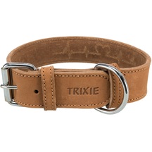 Trixie Köpek Boyun Tasması. Kalın Deri. L:47-55cm/40mm. Kahverengi