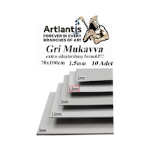 Mukavva Gri 1.5mm 70x100 cm 10 Adet Sert Karton Ekstra Sıkıştırılmış 70*100 Mukavva Gri Renkli 10 Adet