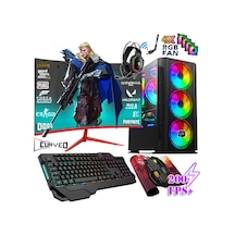 Zeiron NCX50 R5-3600 32 GB 512 GB SSD RX580 24" Free Dos Masaüstü Oyuncu Bilgisayarı