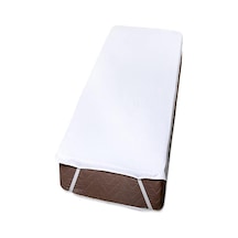 Mycey Sıvı Geçirmez Micro Alez 90x200 Cm Tek Kişilik Yatak Koruyucu Beyaz
