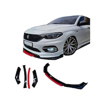 Ayrex Fiat Egea İle Uyumlu Ön Lip 4 Parça Tampon Eki Fiat Egea İle Uyumlu Karlık Model Lip