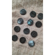 Doğal Hakiki İnci Midye Kabugu Düğme 18 Mm 12 Adet