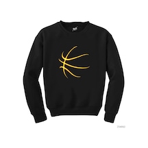 Basketbol Neon Siyah Sweatshirt