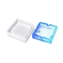 Epoksi Silikon Kalıp Küllük Kalıbı Kare Model 9X9 Cm