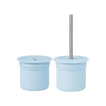 Oioi Ham+hüp Pipetli Silikon Bardak Seti Mineral Blue / Powder Grey Mineral Çok Renkli - Çok Renkli